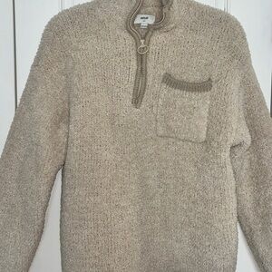 Women's Beige Sweater with Pocket